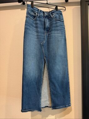 Good American Blue Denim Skirt